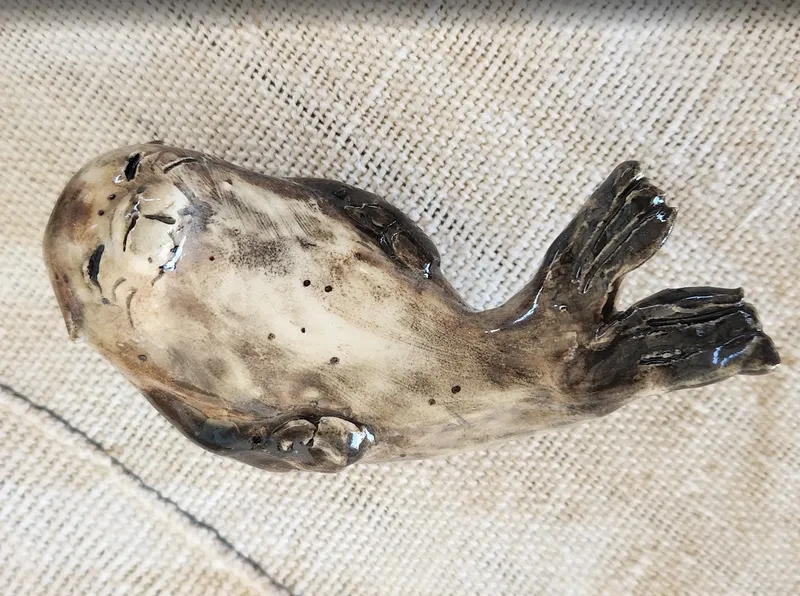 Ceramic seal sculpture