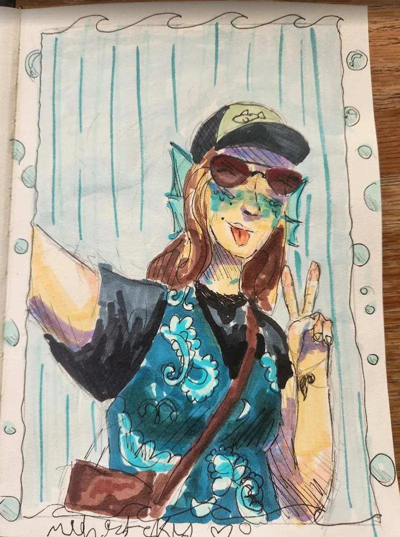 Character watercolour illustration